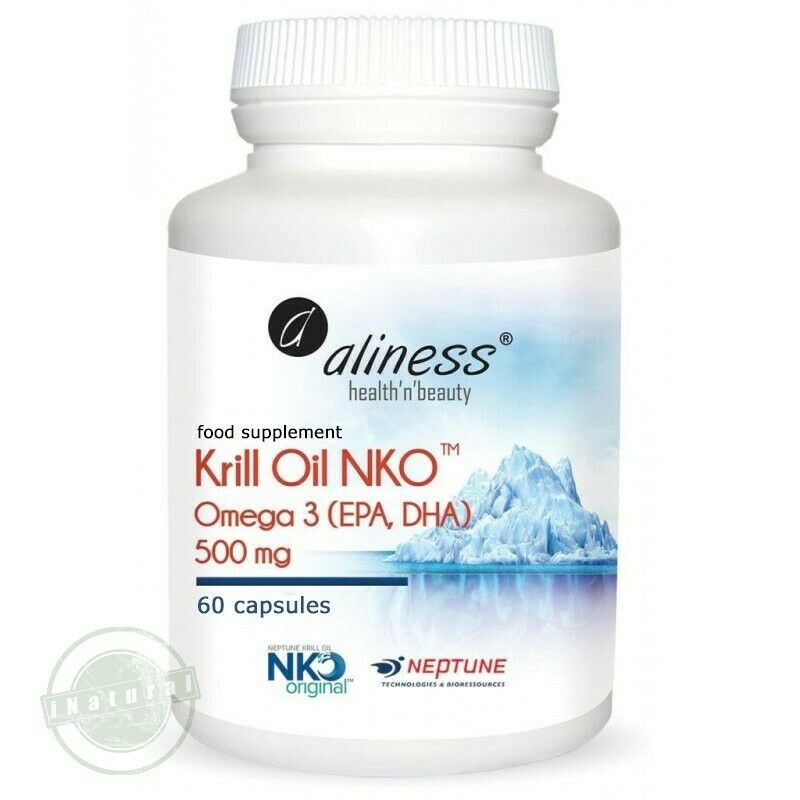 Krill Oil NKO Omega 3 with Astaxanthin, 500 mg 60 caps